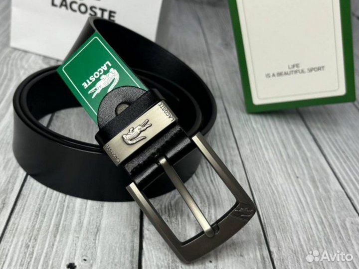 Ремень кожаный Lacoste мужской
