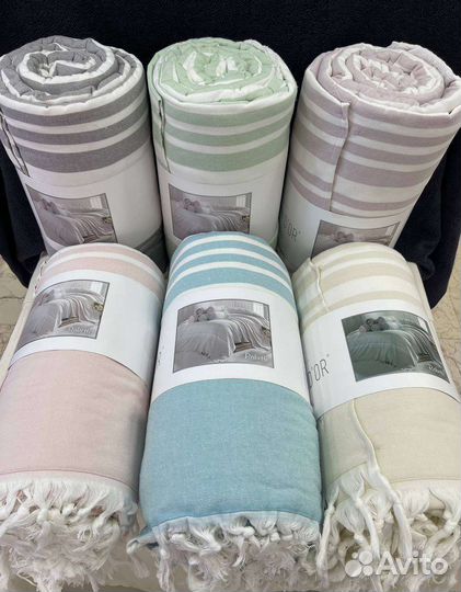 Покрывало-простыня из натурального хлопка