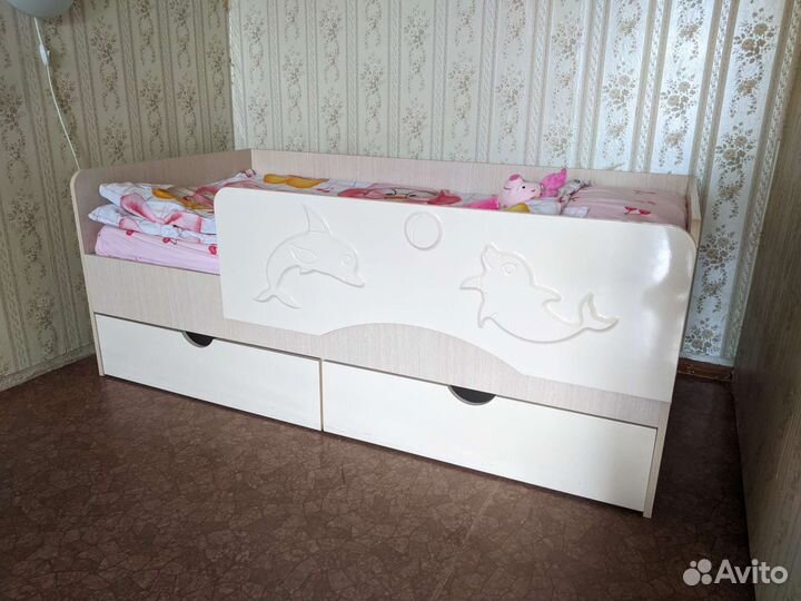 Детская кровать от 3 лет с матрасом