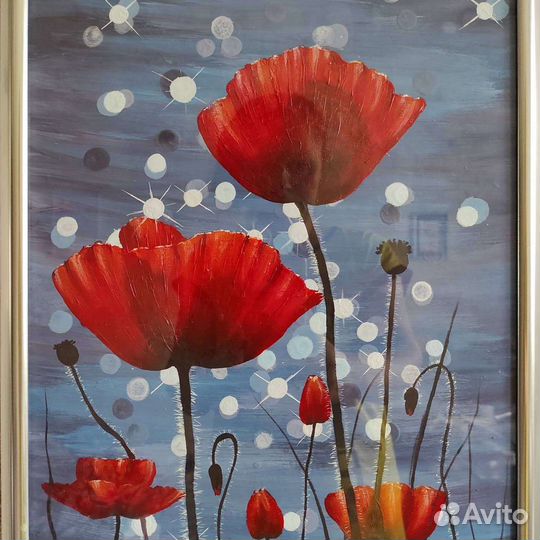 Картина акрилом в раме