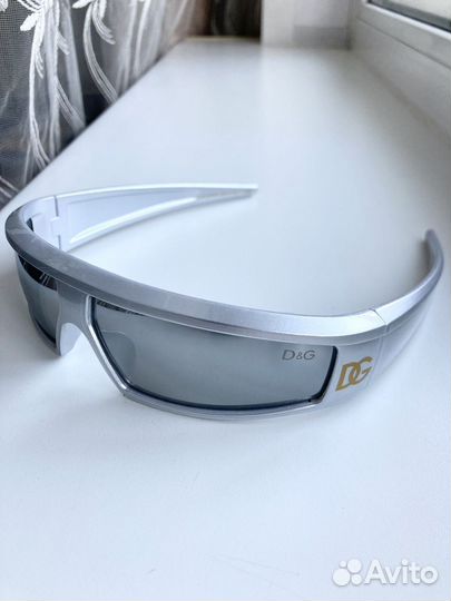 Очки Dolce Gabbana зеркальные серебристые