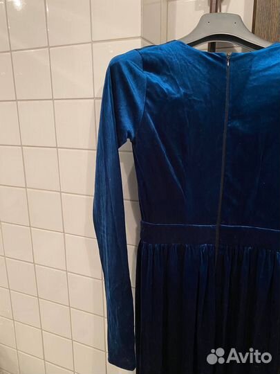 Вечернее платье в пол бархат ASOS (s)