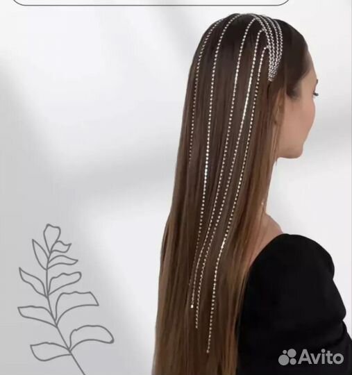 Ободок для волос со стразами