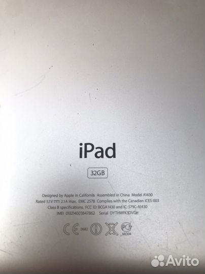Планшет Apple iPad 3 A1430 32GB