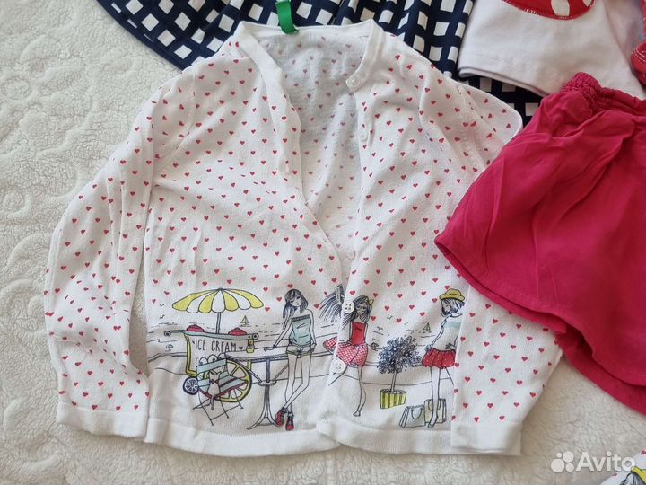 Пакет одежды на девочку 1 годик 80-86