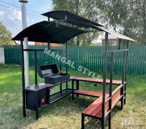 Кованные мангалы с крышей