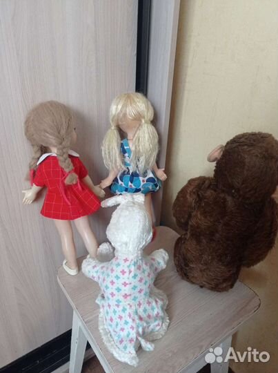 Куклы, обезьяна, заяц СССР