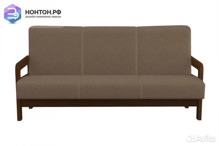 Диван книжка Вега-34 коричневый