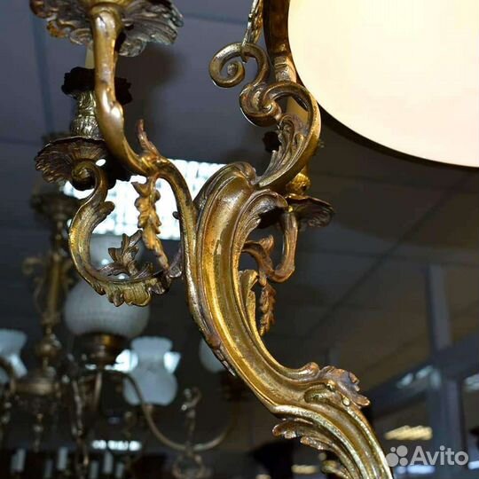 Люстра керосинка с подсвечниками