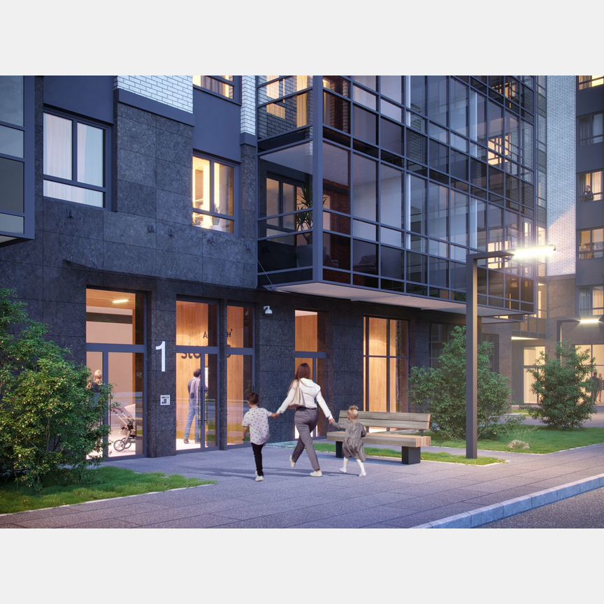 1-к. квартира, 43,3 м², 1/12 эт.