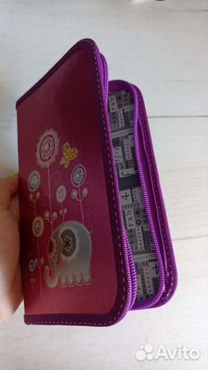 Пенал детский, школьный, для девочек