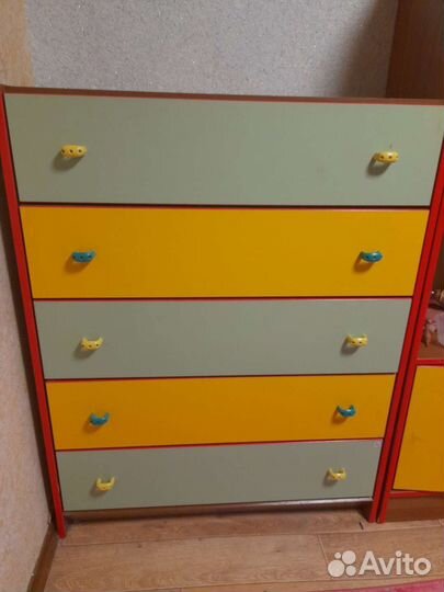 Детская мебель комод и шкаф