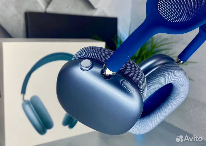 Airpods Max Sky Blue голубой цвет титановый сплав