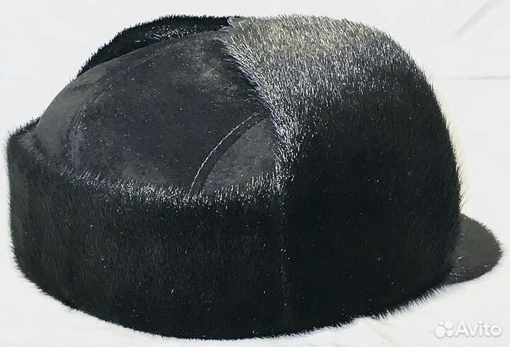 Кепка зимняя нутрия/замша (диаметр внутр. 20 см)