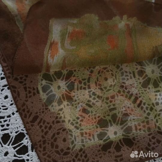 Тонкий шифоновый платок