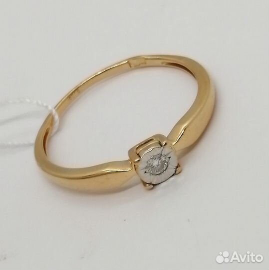 Кольцо / размер 16,5 / 1,03г / Золото585 / бриллианты