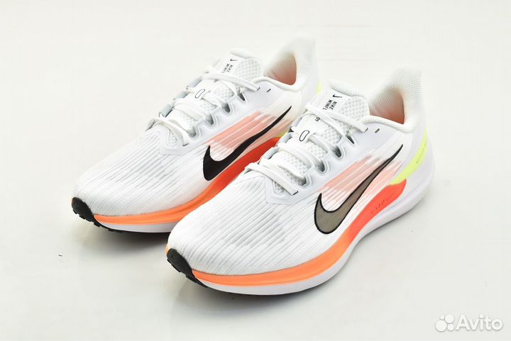 Кроссовки Nike Air Winflo 9 White Bright Crimson