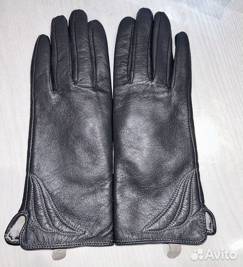 Перчатки женские кожаные