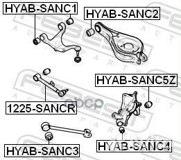 С-б.зад.цапфы hyundai santa FE CM 2006-2012