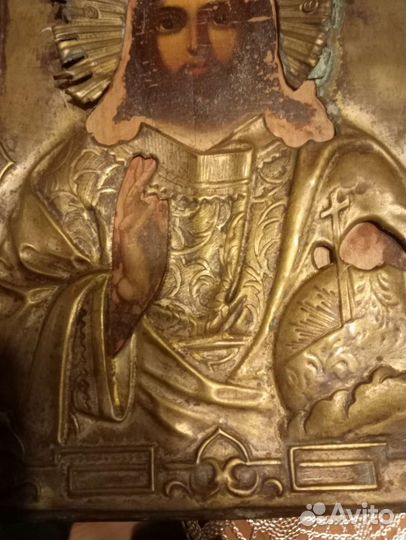 Икона Спас Державный оклад