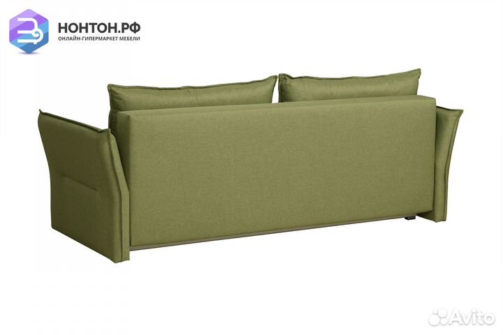 Диван еврокнижка Бруклин 3-х местный светло-зелены