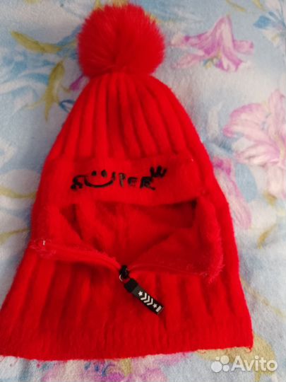 Шапка - шлем для девочки