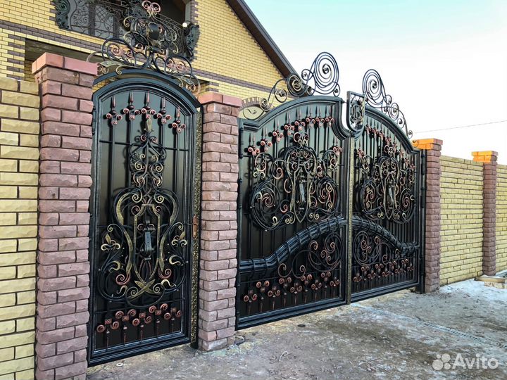 Кованые ворота, навесы, предметы интерьера