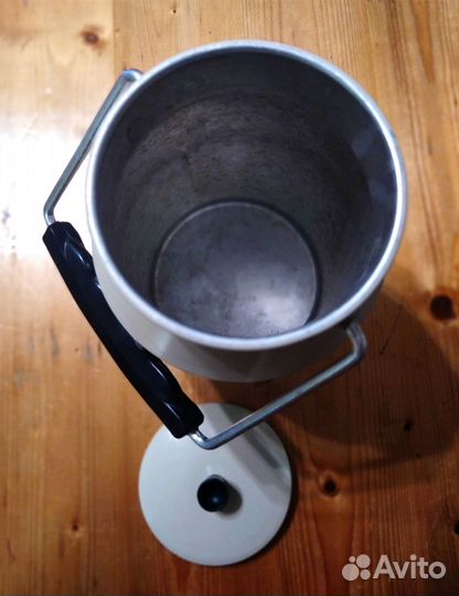 Бидон молочный с крышкой. Алюминий. 2 литра