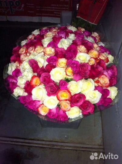 Цветы розы букет