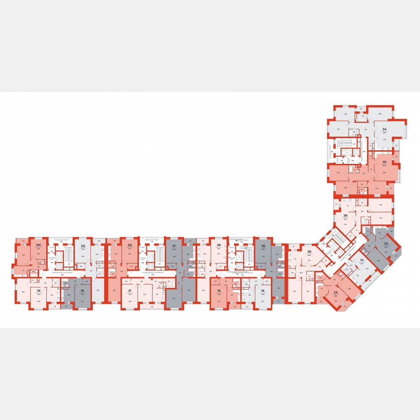 3-к. квартира, 126,1 м², 3/14 эт.