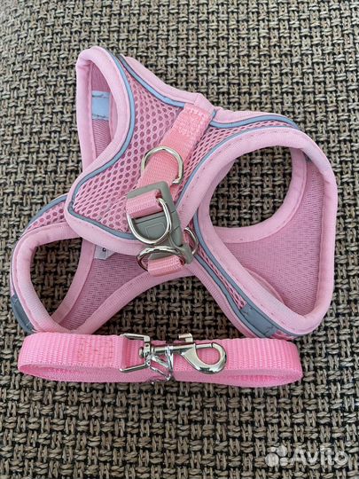 Шлейка с поводком новая