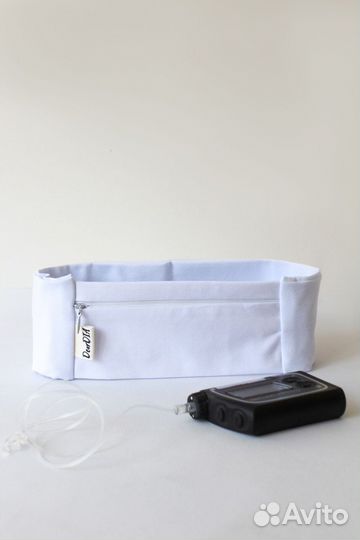 Пояс для инсулиновой помпы из хлопка на замке