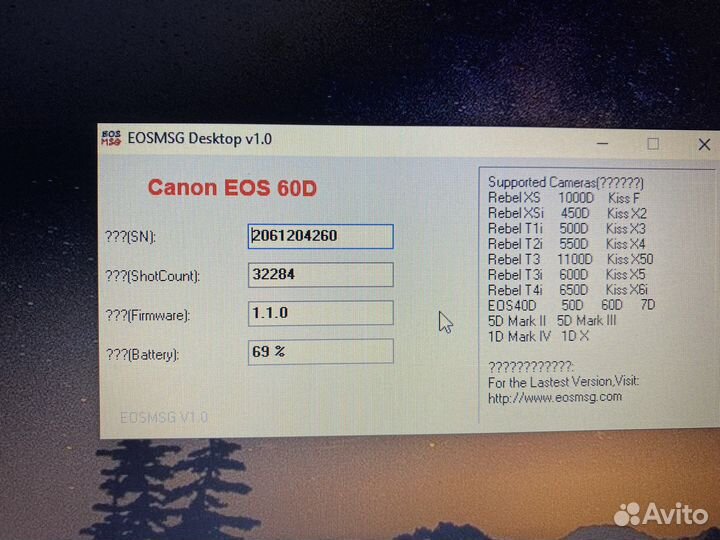 Зеркальный фотоаппарат canon 60d