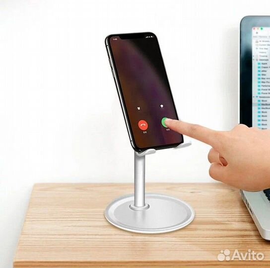 Подставка для смартфона и планшета белая