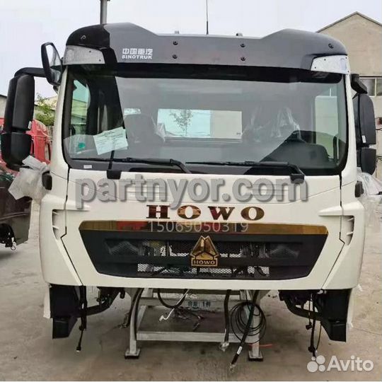 Кабина в сборе howo T5G Самосвал Белая