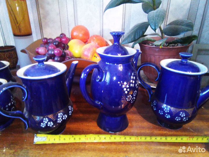 Кофейный сервиз в отл. сост Бронницкий Кобальт