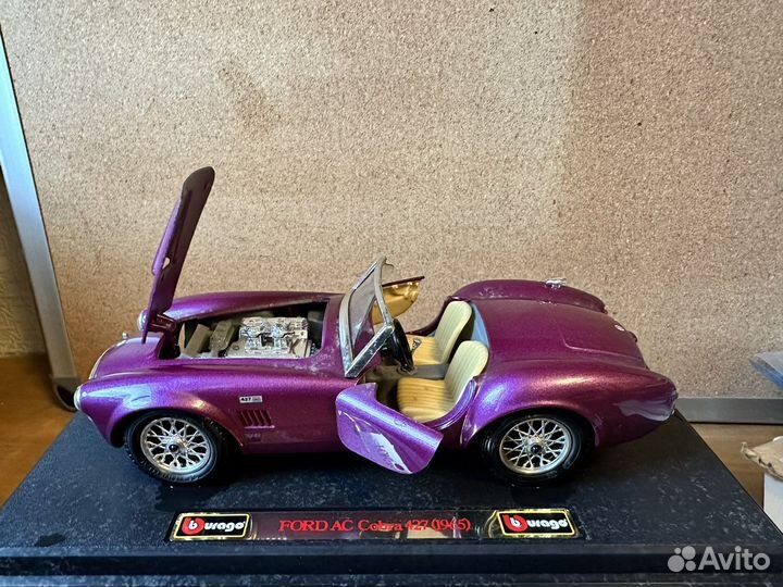 Burago Ford AC Cobra 427 (1965) модель, Италия