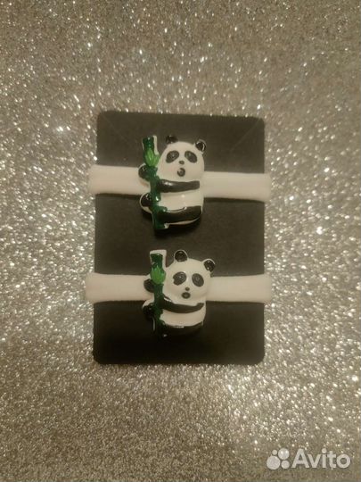 Резинки для волос панда