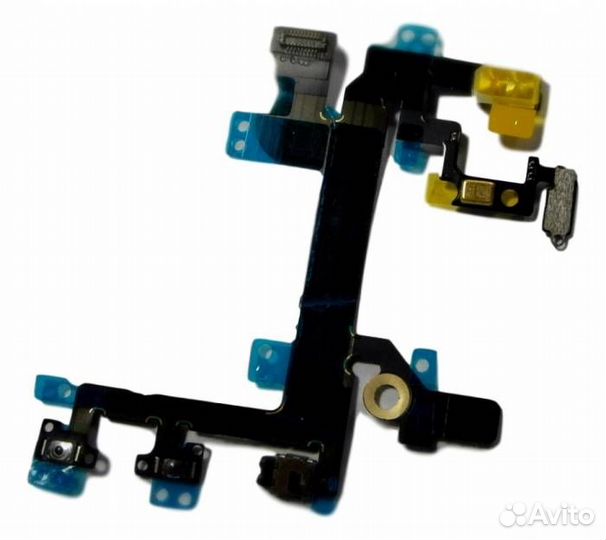 Шлейф для iPhone SE + кнопка включения + кнопки гр