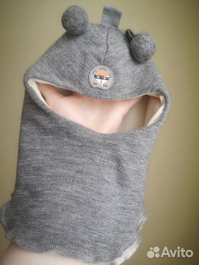 Шапка шлем Teyno размер 2, 100 меринос