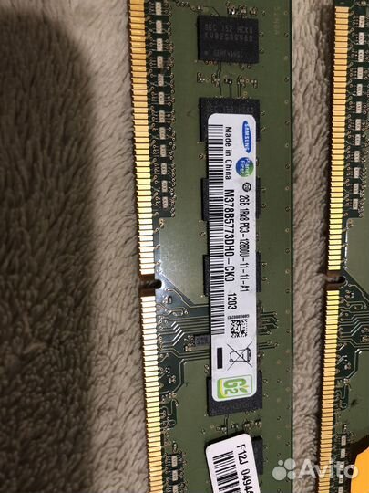 Оперативная память samsung ddr3 2GBx4