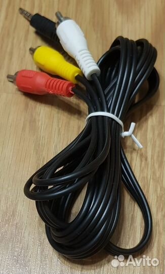 Кабель (3 RCA) тюльпан - jack 3,5