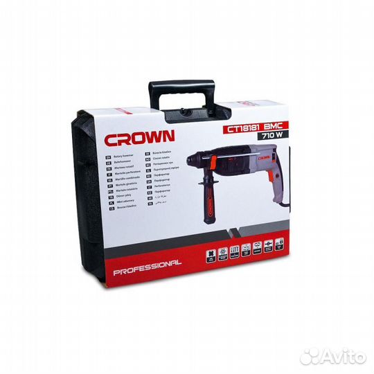 Перфоратор SDS-Plus Crown CT18181 BMC, 710 Вт, 2.5 Дж