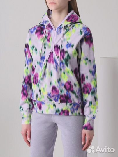 Худи хлопковое с принтом Kenzo