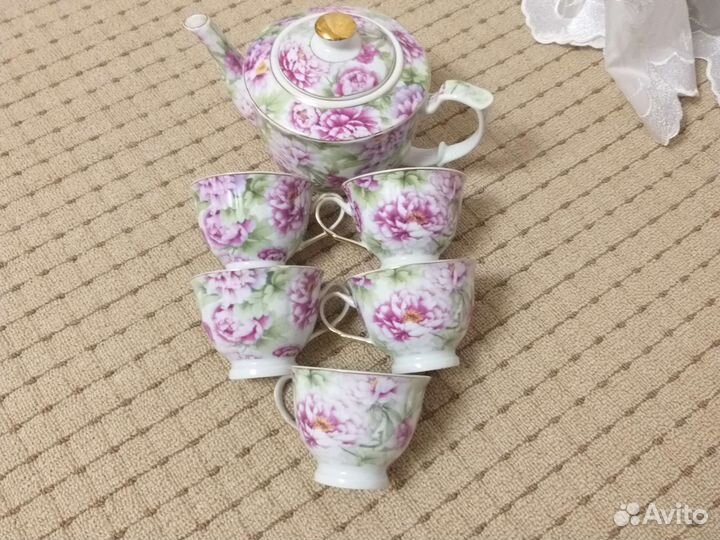 Кружки чайные чайник