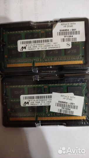 Оперативная память ddr3 для ноутбука 2x 2Gb