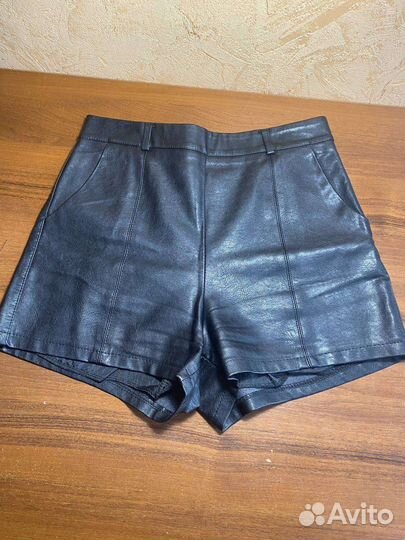 Шорты женские кожаные