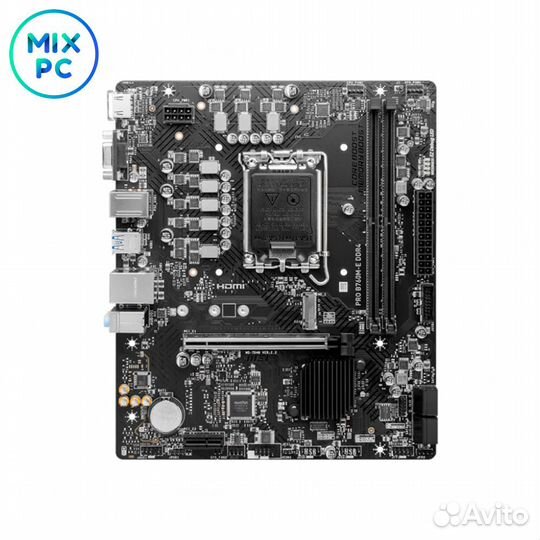 Материнская плата LGA1700 MSI PRO B760M-E DDR4