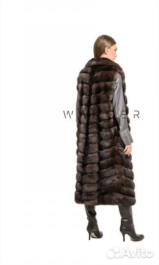 Жилетка из Соболя темного цвета№30