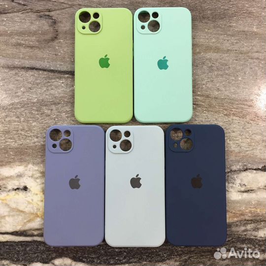 Чехол для iPhone 13 микрофибра внутри